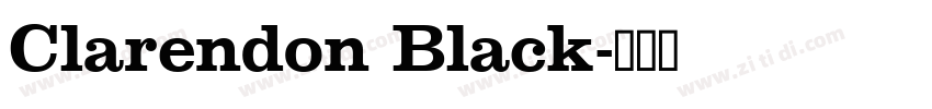 Clarendon Black字体转换